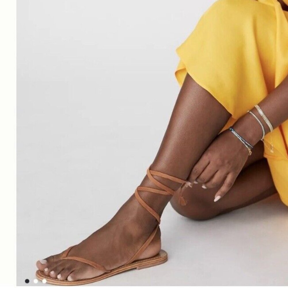 Anthropologie Tan Strappy Sandals